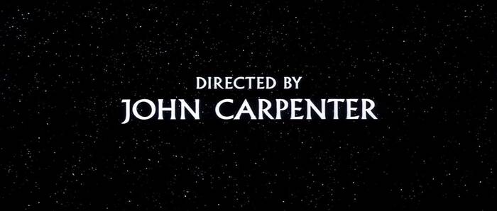 Starman (1984), like The Thing, starts with Carpenter’s name in Albertus on a field of stars. More info/images here.