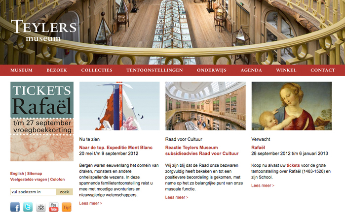 Teylers Museum website 1