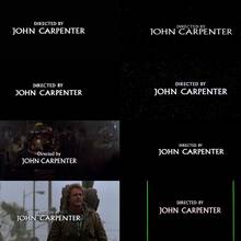 Directed by John Carpenter