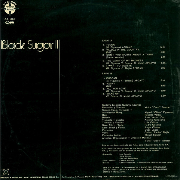 Black Sugar – Black Sugar II album art 3