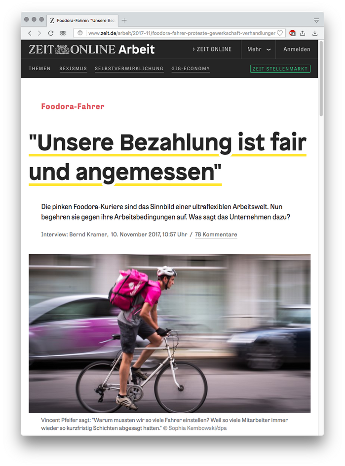 Zeit Online Arbeit 1