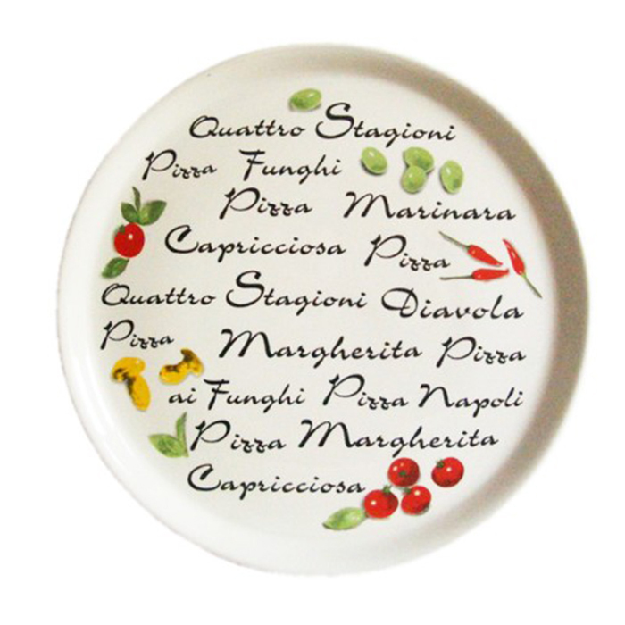 Typographic pizza plates 2