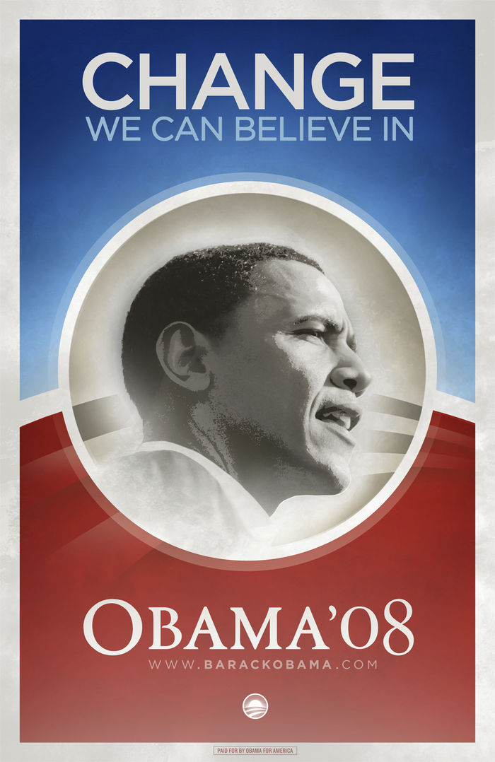 Obama 2008 US Presidential Campaign Branding 1