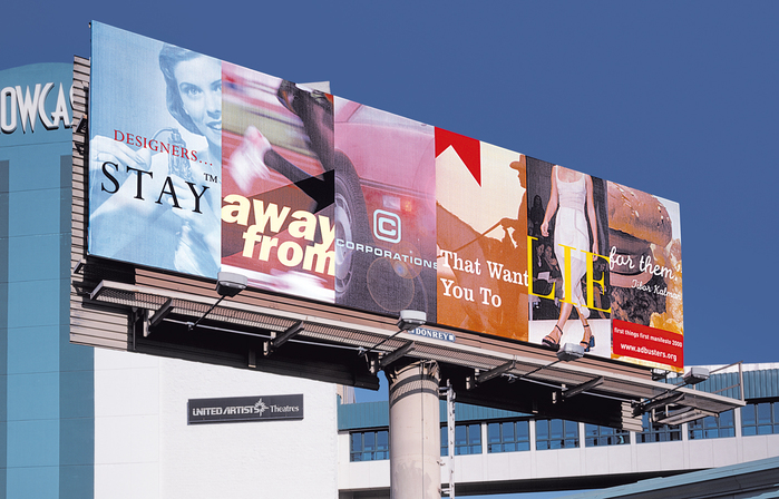 Adbusters: First Things First billboard 1