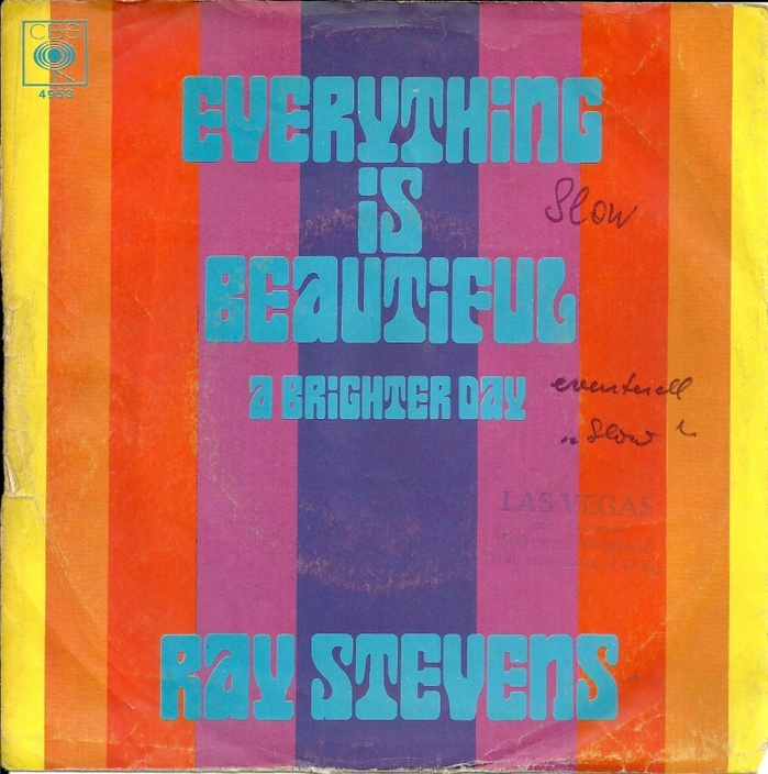 Ray Stevens – “Everything Is Beautiful” / “A&nbsp;Brighter&nbsp;Day” German single cover