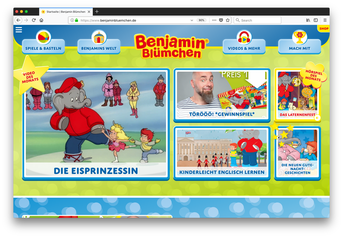 Benjamin Blümchen website 1