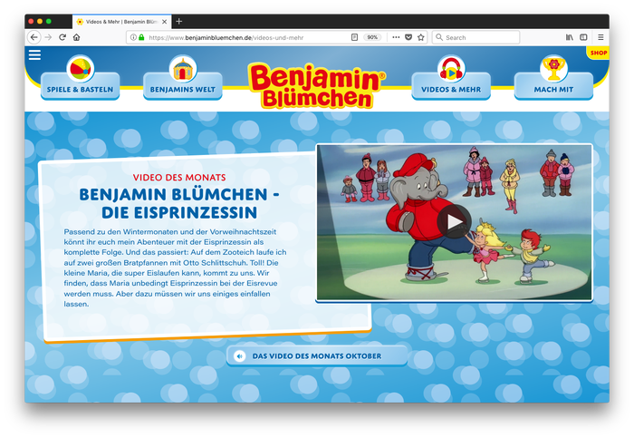 Benjamin Blümchen website 4