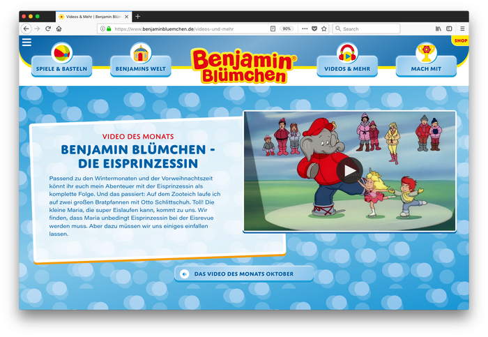 Benjamin Blümchen website 4