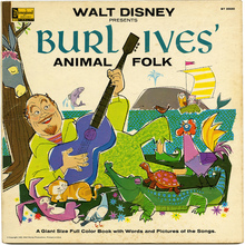 <cite>Walt Disney Presents Burl Ives’ Animal Folk </cite>album art