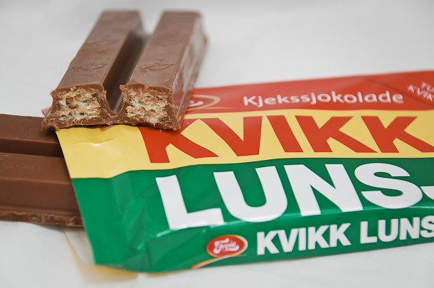 Kvikk Lunsj chocolate bars 6