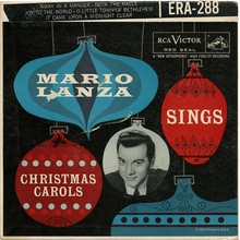 <cite>Mario Lanza Sings Christmas Carols</cite> album art