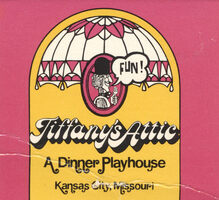 Tiffany’s Attic logo, matchbook, mug