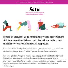 Setu Yoga website