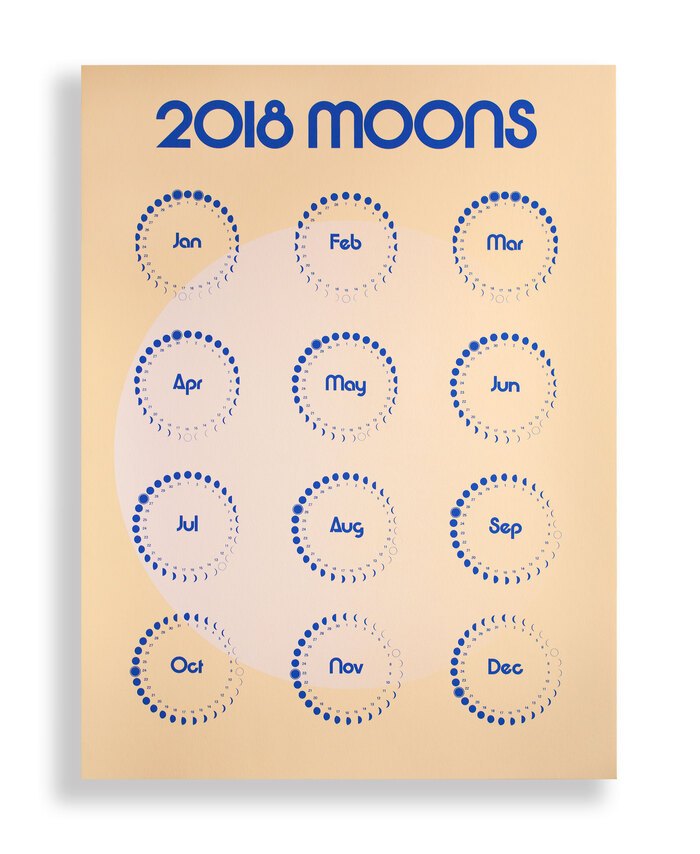 2018 Moons calendar 2