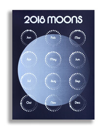 2018 Moons calendar