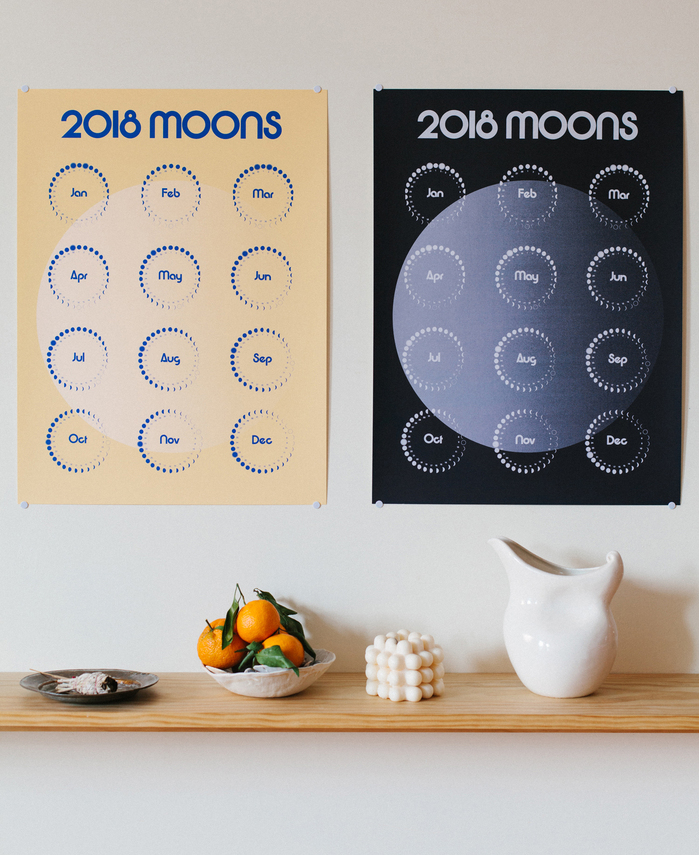 2018 Moons calendar 1