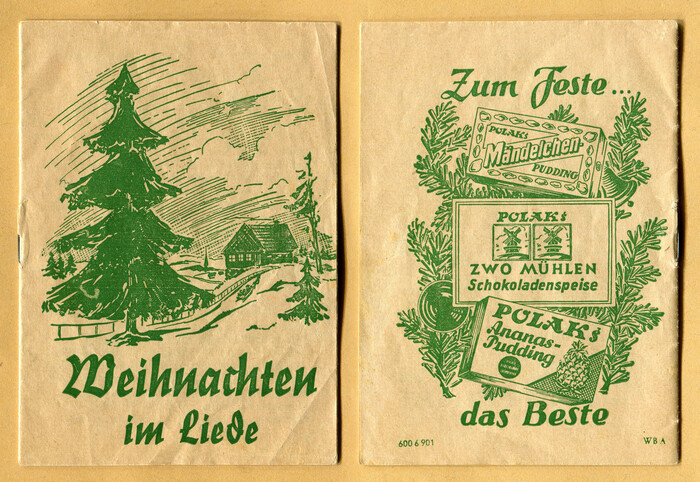 This edition (1940s?) uses , a cursive with blackletter elements. The typeface was first cast by  in 1935, based on drawings by . The back cover is lettered.
