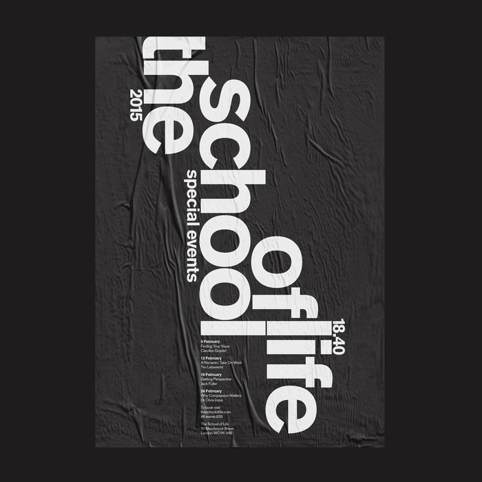 The School of Life special events poster