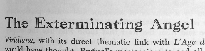 Closeup of chapter titles