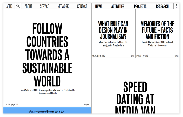 ACED Platform for Design and Journalism 1