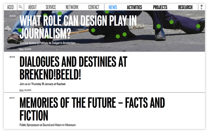 ACED Platform for Design and Journalism 6