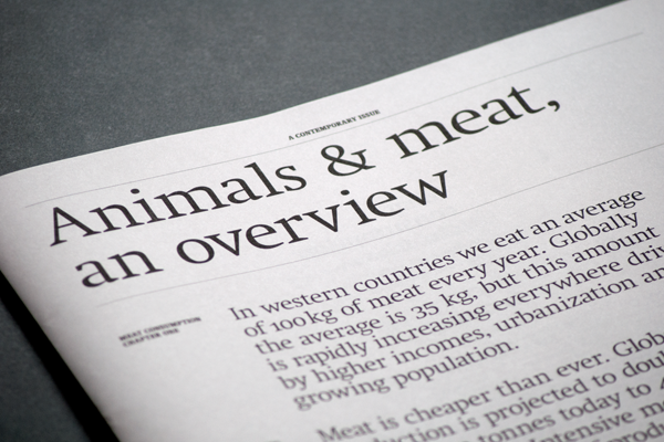 Animals & meat, an overview 1