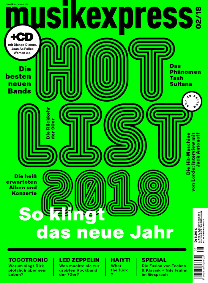 Musikexpress 02/18, “Hot List 2018”