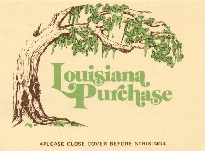 Louisiana Purchase matchbook cover