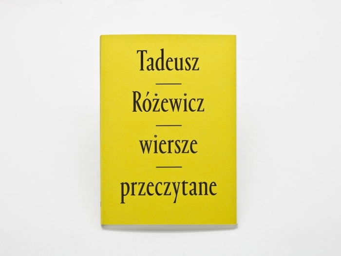 Wiersze Przeczytane by Tadeusz Różewicz 1