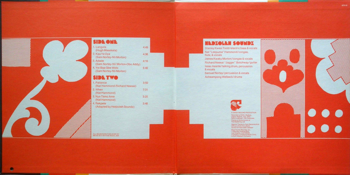 Inner gatefold with track listing and credits.