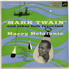 Harry Belafonte – <cite>“Mark Twain” and Other Folk Favorites </cite>album art