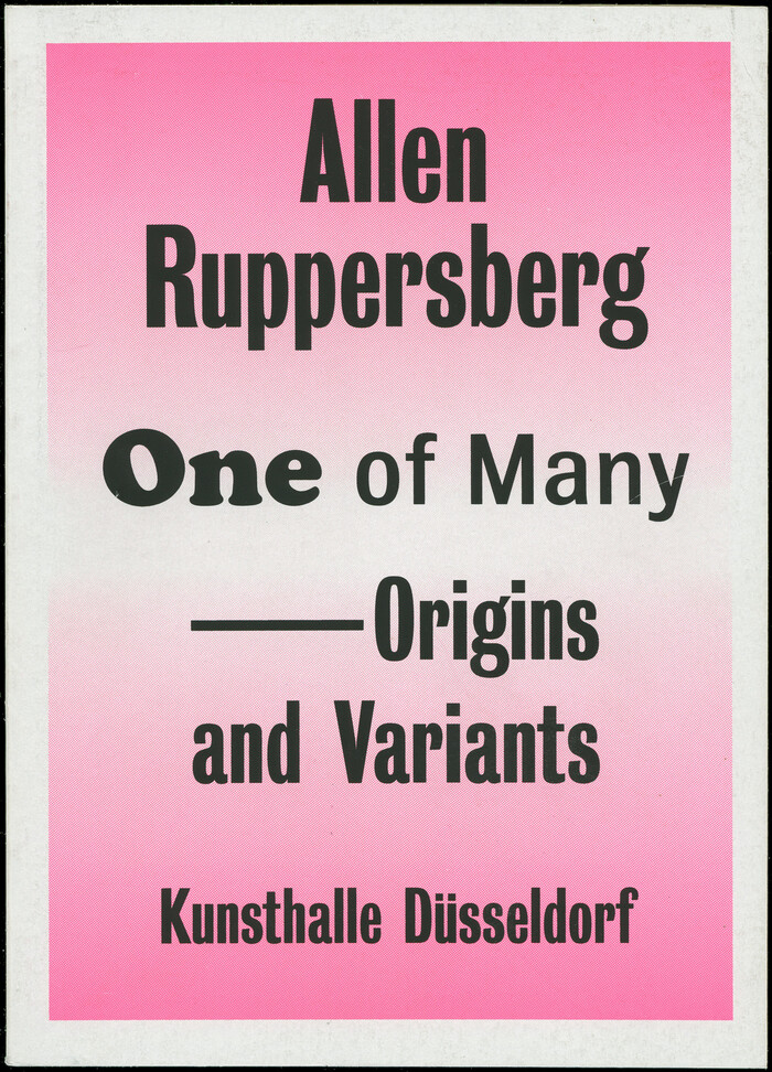 Allen Ruppersberg, One of Many – Origins and Variants