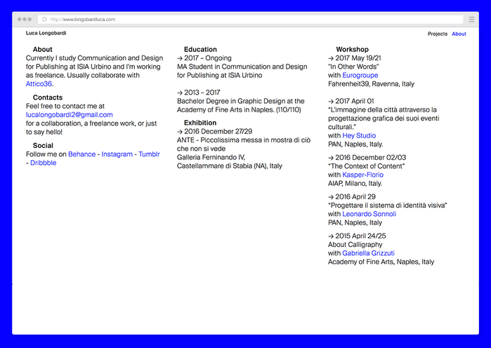 Luca Longobardi website 2