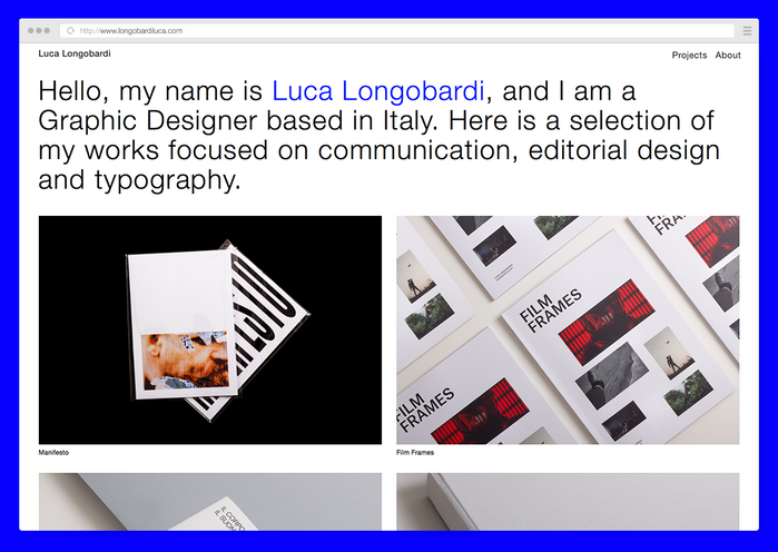 Luca Longobardi website 1