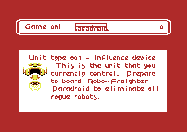 Paradroid computer game 2