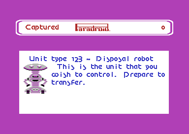 Paradroid computer game 3