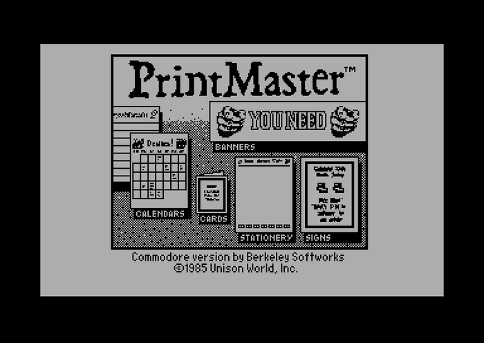 PrintMaster title screen