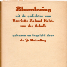 <cite>Bloemlezing</cite> by Henriette Roland Holst-van der Schalk