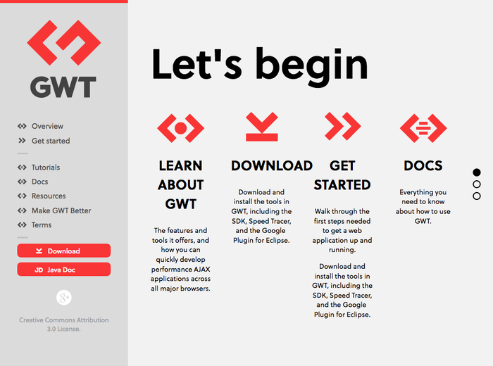 GWT Project website 3