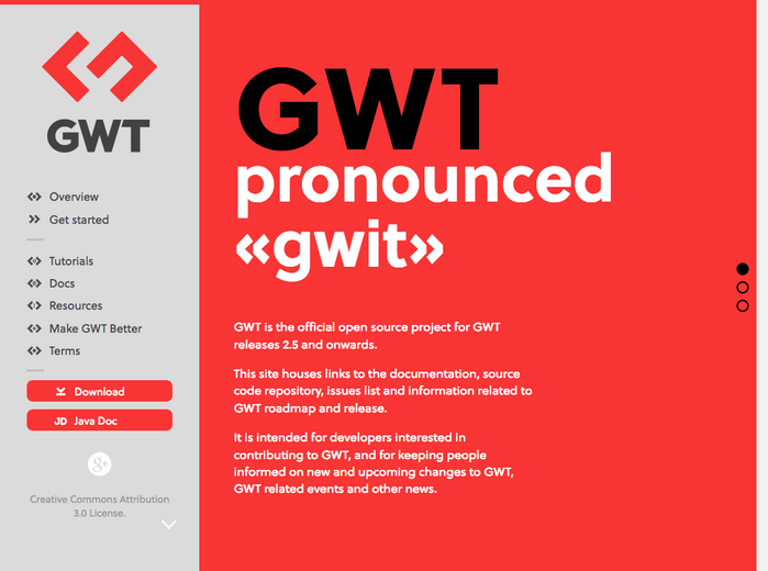 GWT Project website 2