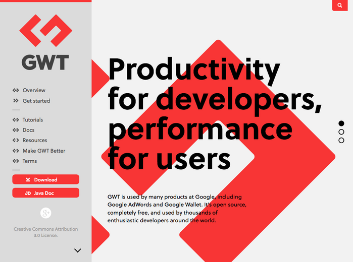 GWT Project website 1
