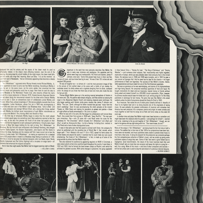 Ain’t Misbehavin’: The New Fats Waller Musical Show 3