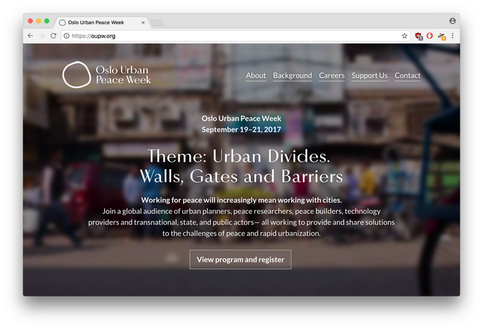 Oslo Urban Peace Week 1