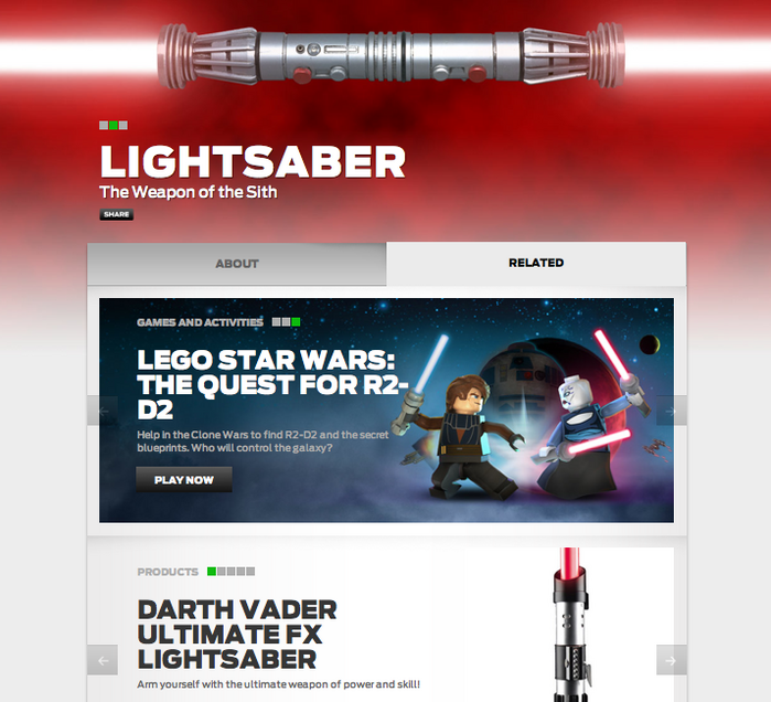 StarWars.com website 2