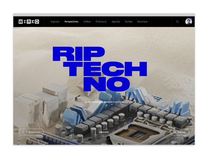 Wired French website 3