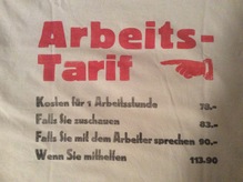 “Arbeits-Tarif” T-shirt