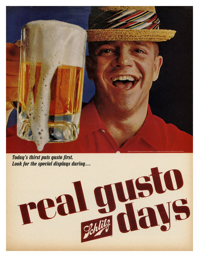 “Real gusto days”, 1965.