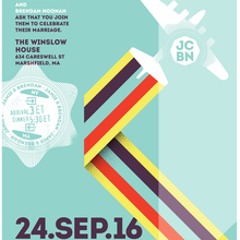 Jamie &amp; Brendan wedding invitation