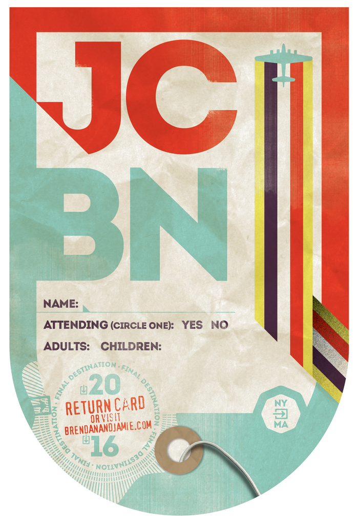 Jamie &amp; Brendan wedding invitation 2