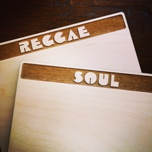 Record dividers at Groove Merchant San Francisco